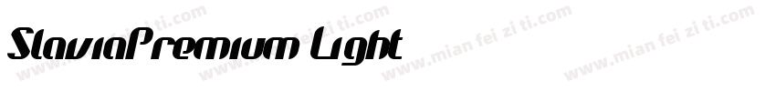 SlaviaPremium Light字体转换